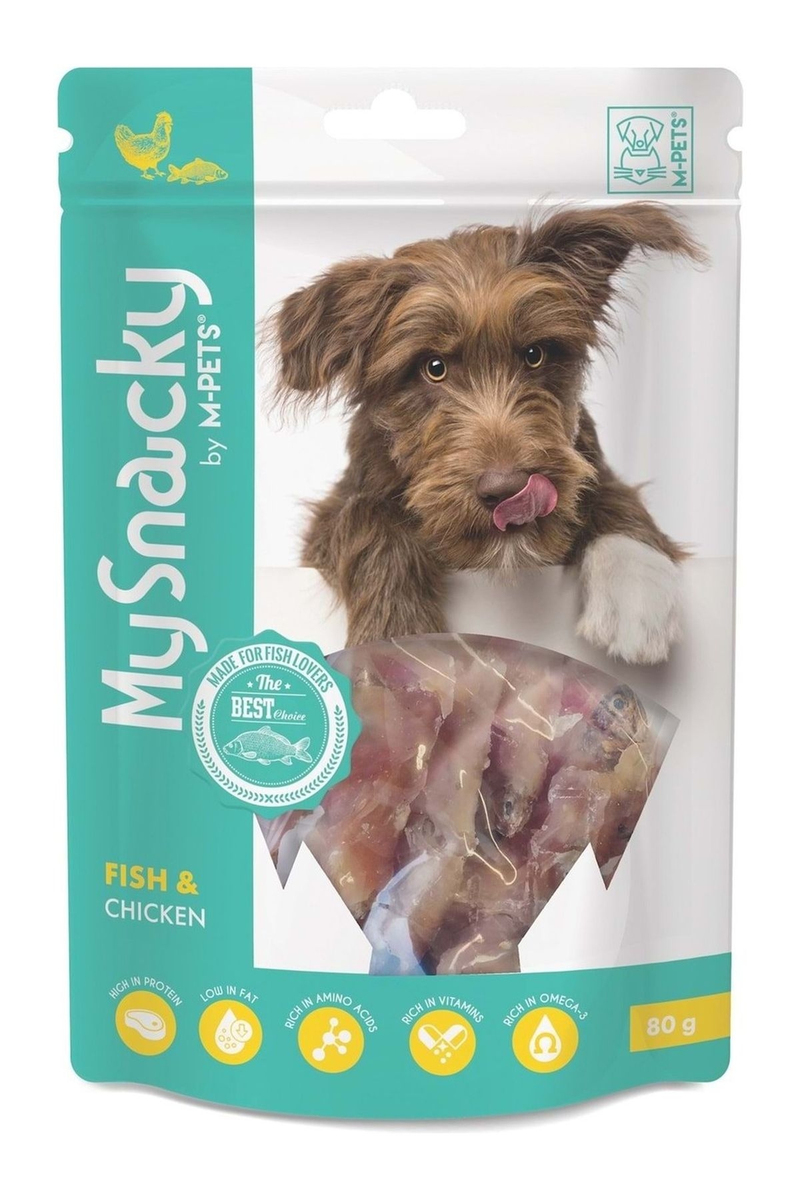 M-Pets My Snacky Fısh & Chıcken Köpek Ödülü 80Gr