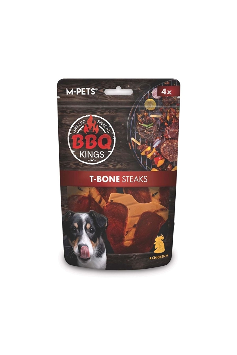 M-Pets Bbq Kings T-Bone Steak Tavuklu Köpek Ödül Maması 105gr