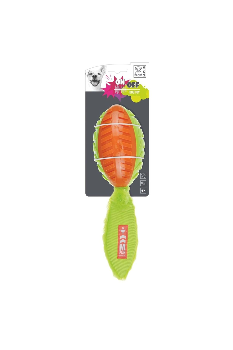 M-Pets On/Off Shelly Köpekler İçin Kauçuk Oyuncak Orange/Green