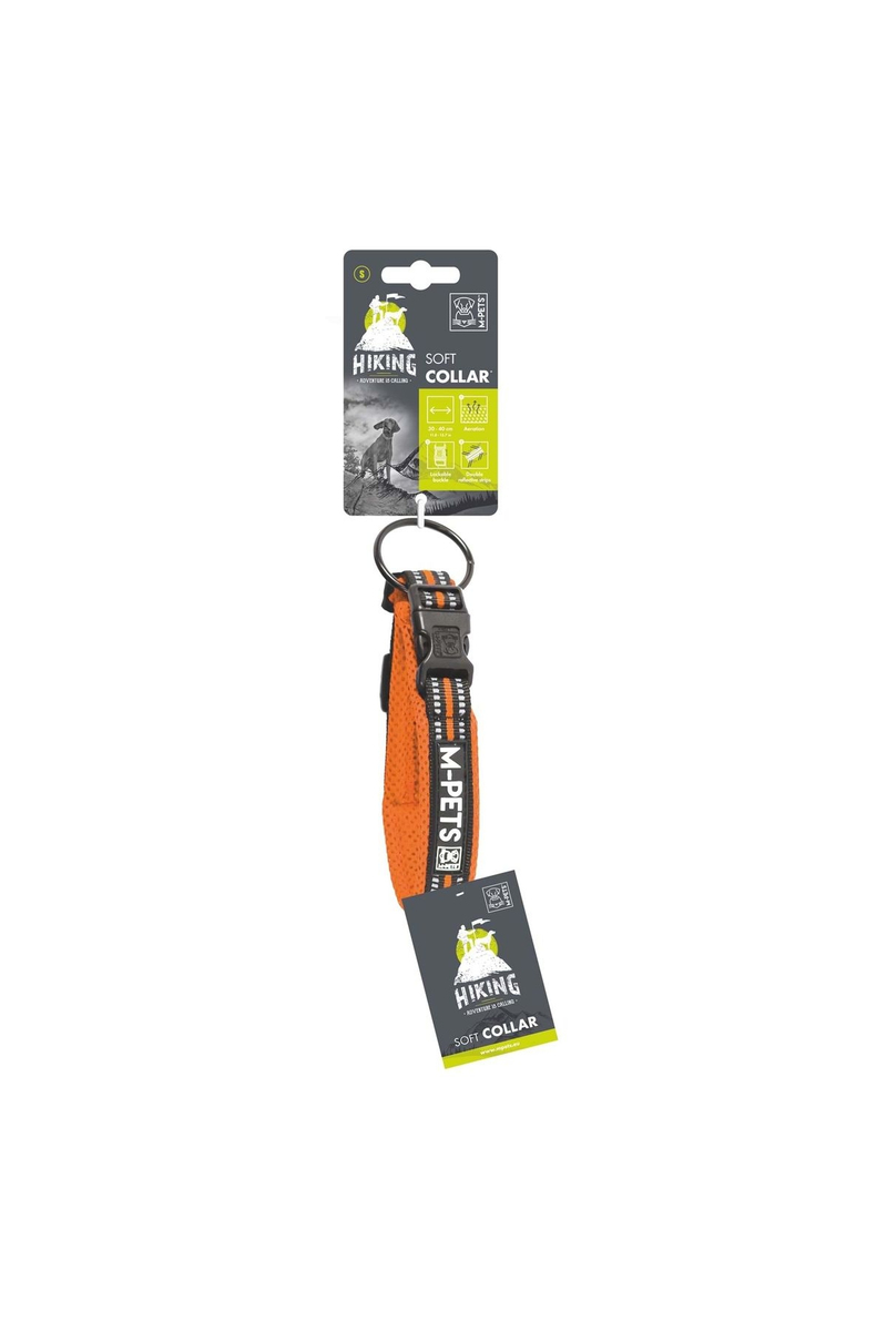 M-Pets Hıkıng Reflektörlü Soft Boyun Tasması Orange (S)
