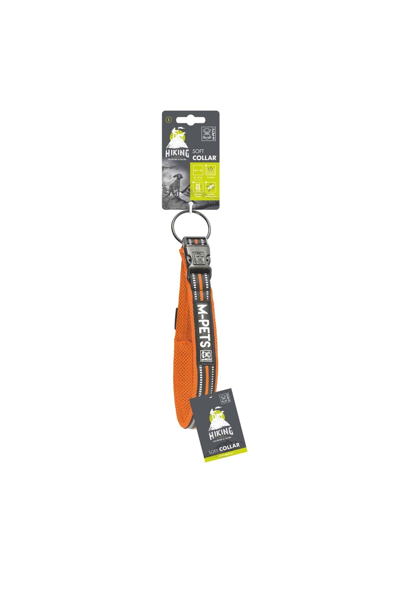 M-Pets Hıkıng Reflektörlü Soft Boyun Tasması Orange (L)