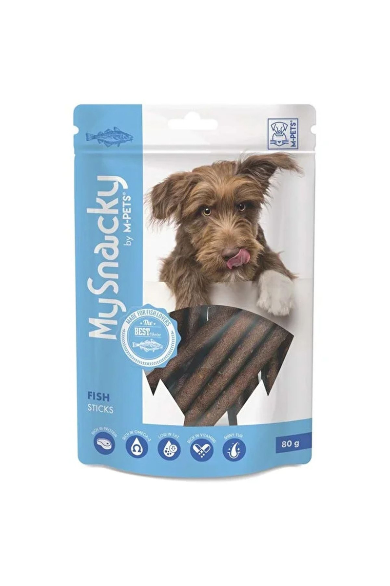 M-Pets My Snacky Fish Sticks Köpek Ödülü 80g
