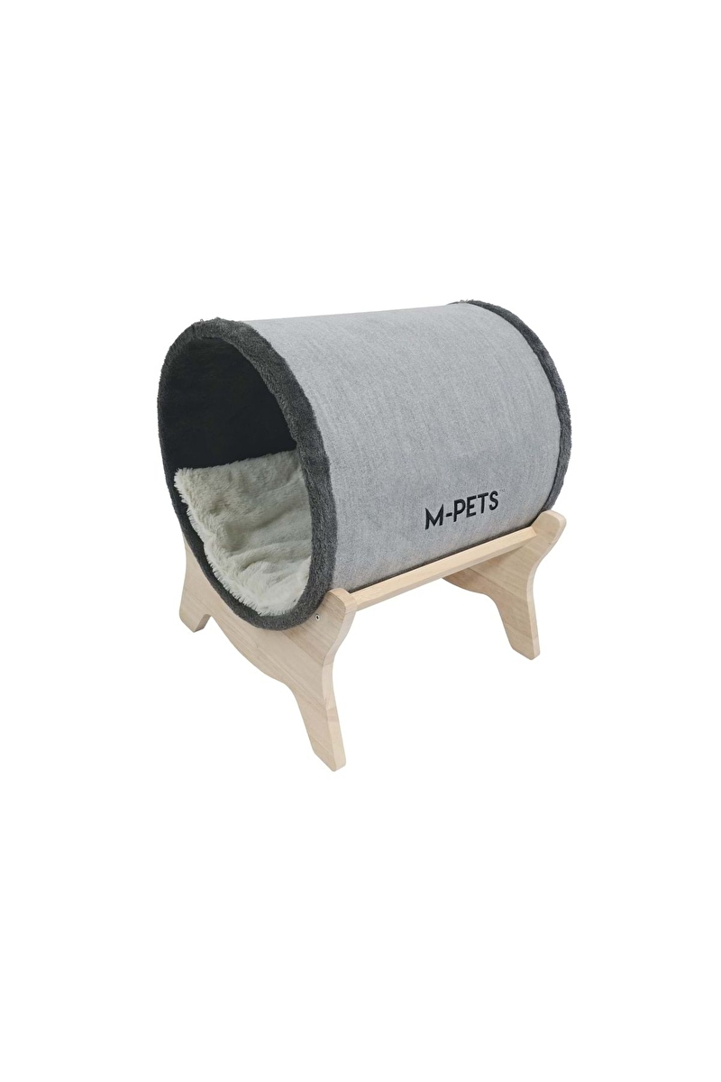 MPETS AHSP.AYAKLI KEDI YATAK GREY1
