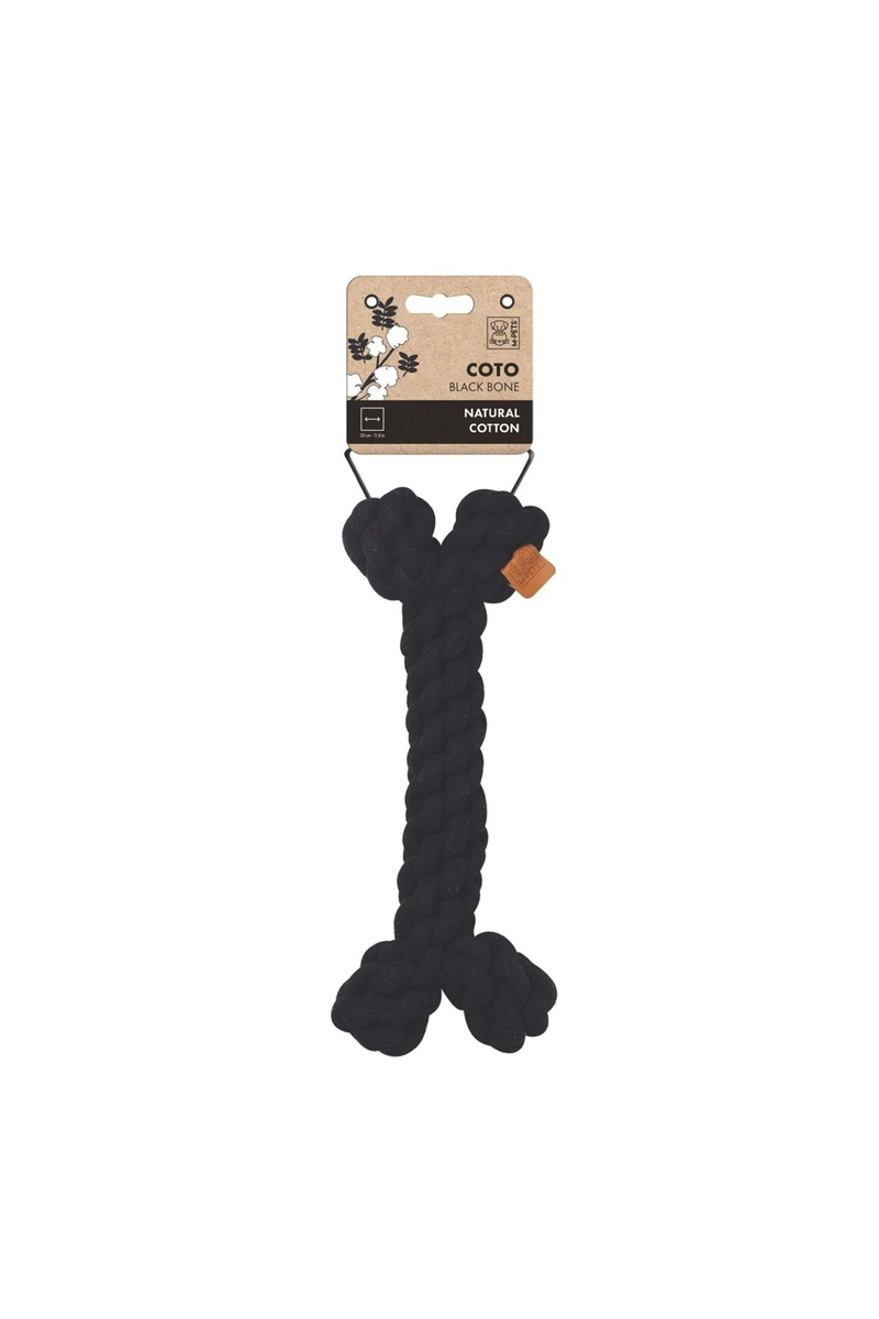 M-Pets Coto Black Bone 30Cm Örgü Kemik Oyuncak