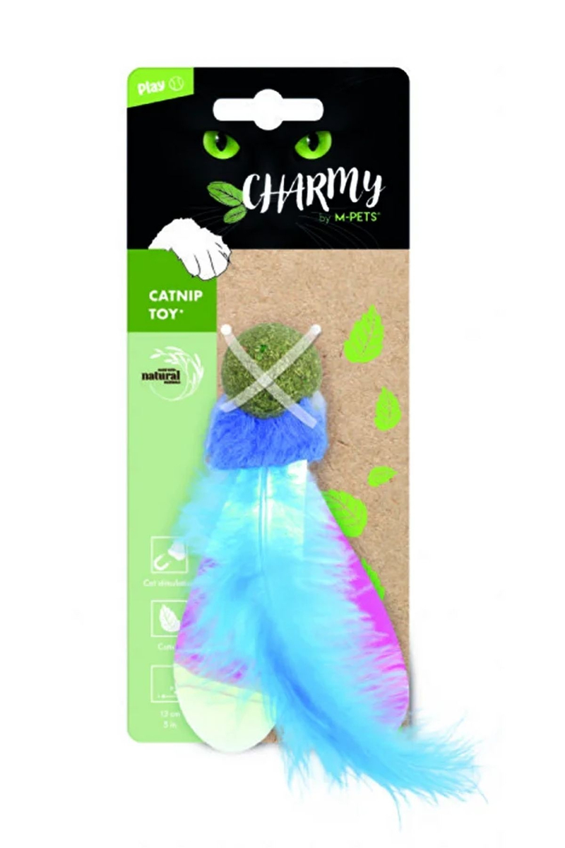 M-Pets Charmy Fırefly Catnipli Kedi Oyuncağı Blue