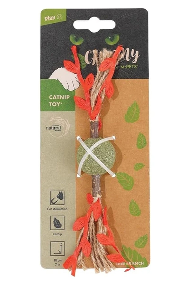 M-Pets Charmy Brancy Catnipli Kedi Oyuncağı Red