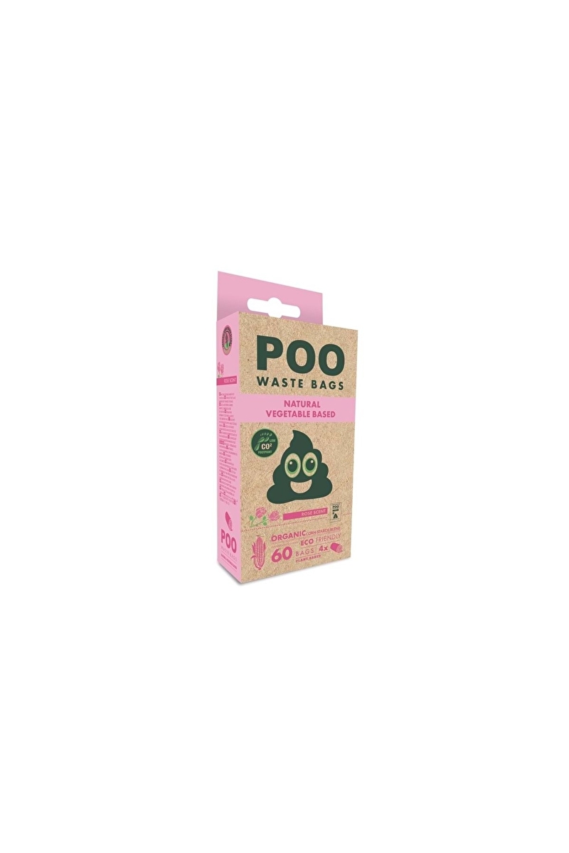 M-Pets Poo 4'lü Gül Kokulu Köpek Dışkı Poşeti