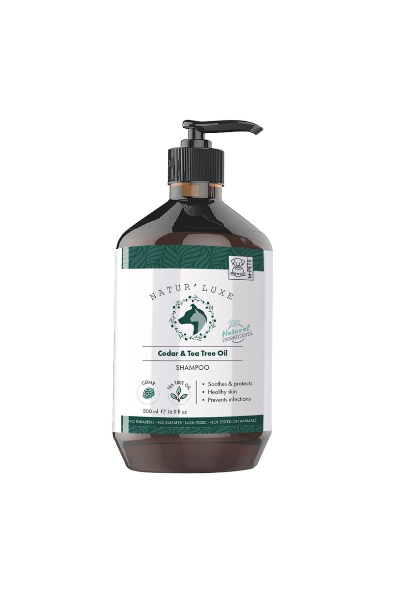 M-Pets Naturluxe Dog Shampoo Cedar & Tea Tree Oil 500Ml