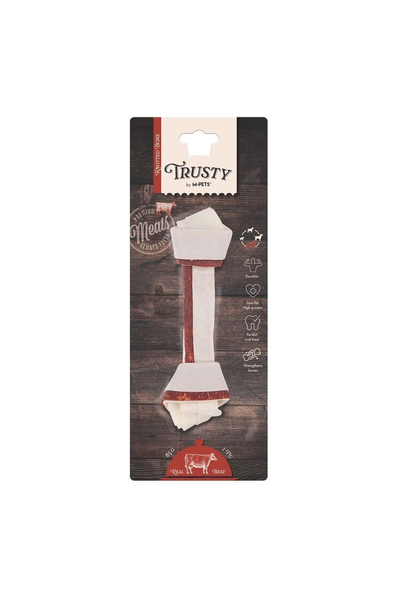 M-Pets Trusty Beef Düğümlü Kemik 85Gr/20,3Cm