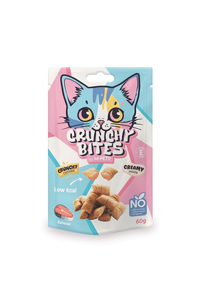 MPETS CRUNCHY BITES SMN.KEDI ODUL 60GR