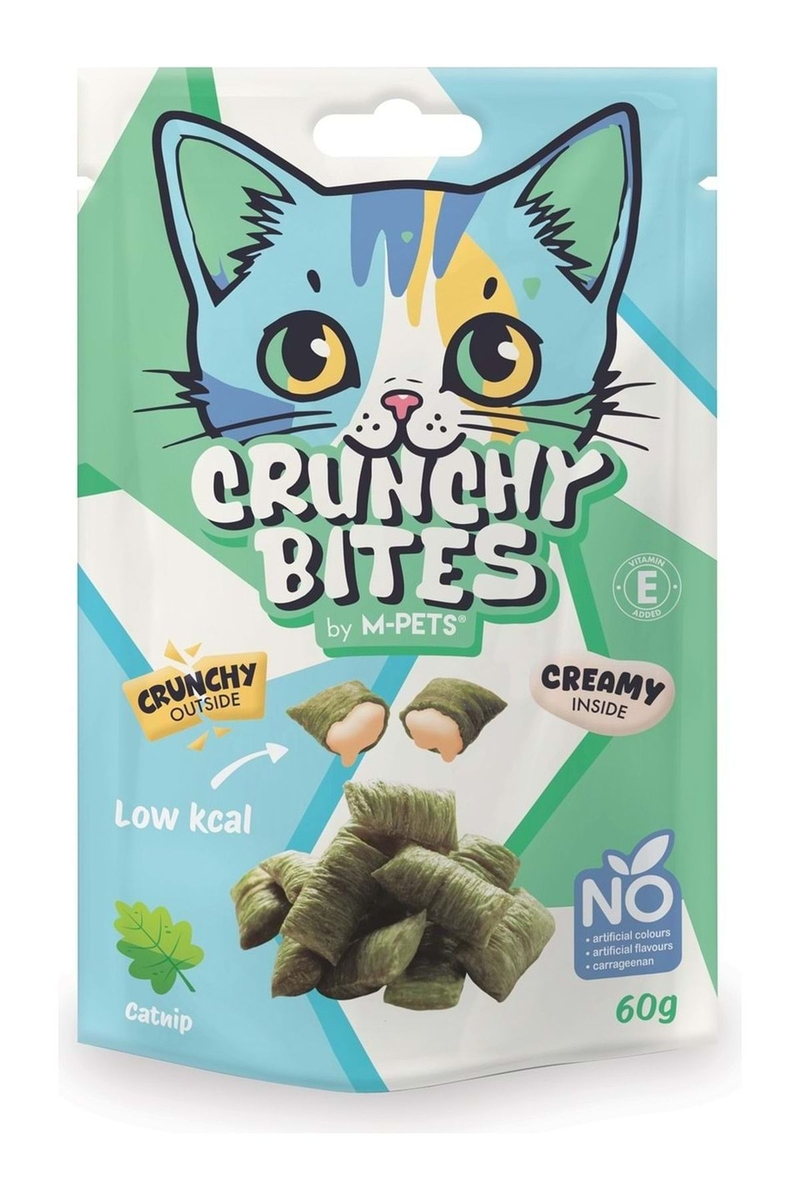 M-Pets Crunchy Bites Catnipli Kedi Ödülü 60g