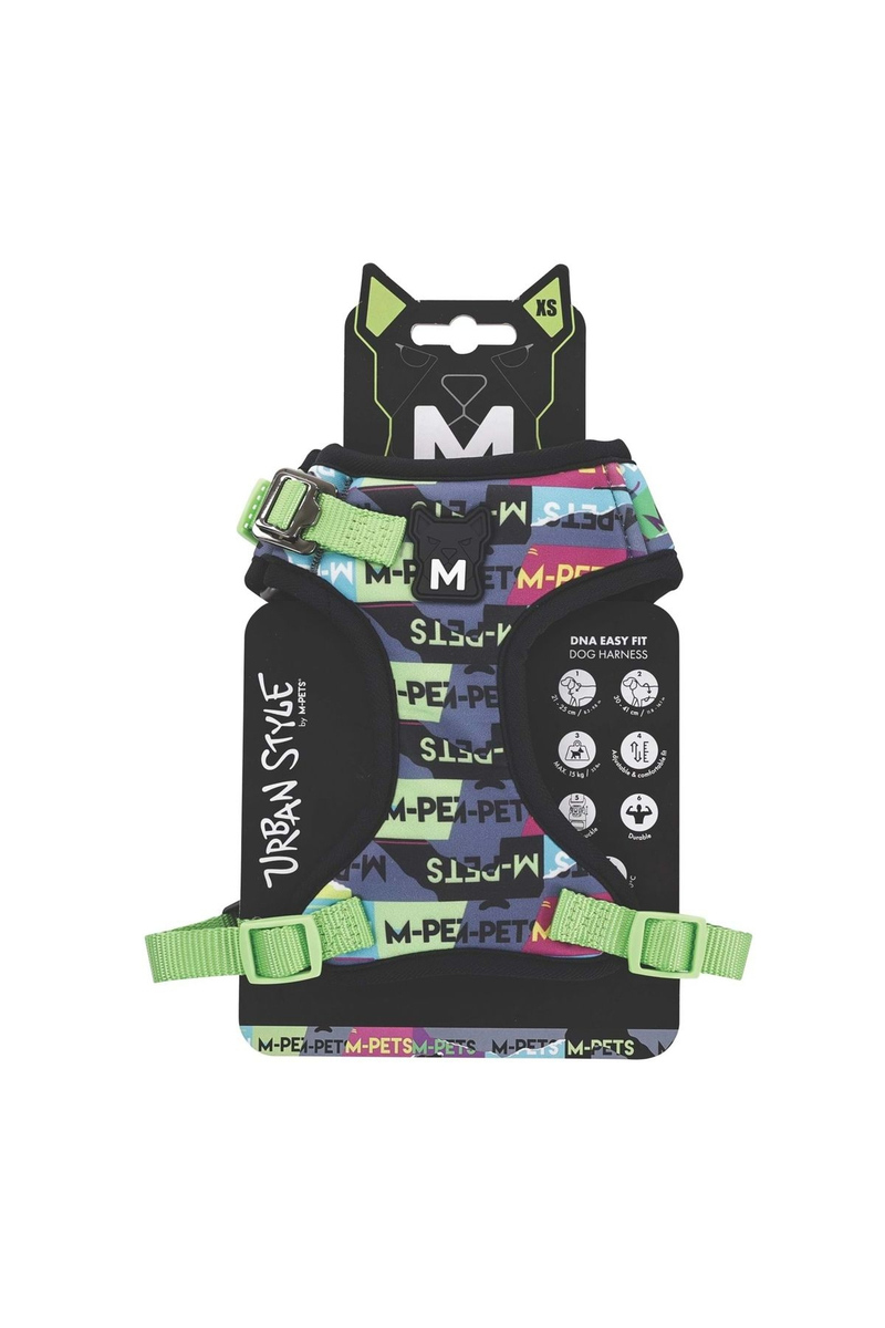 M-Pets Urban Style Dna Easy Fit Köpek Göğüs Tasması (Xs)