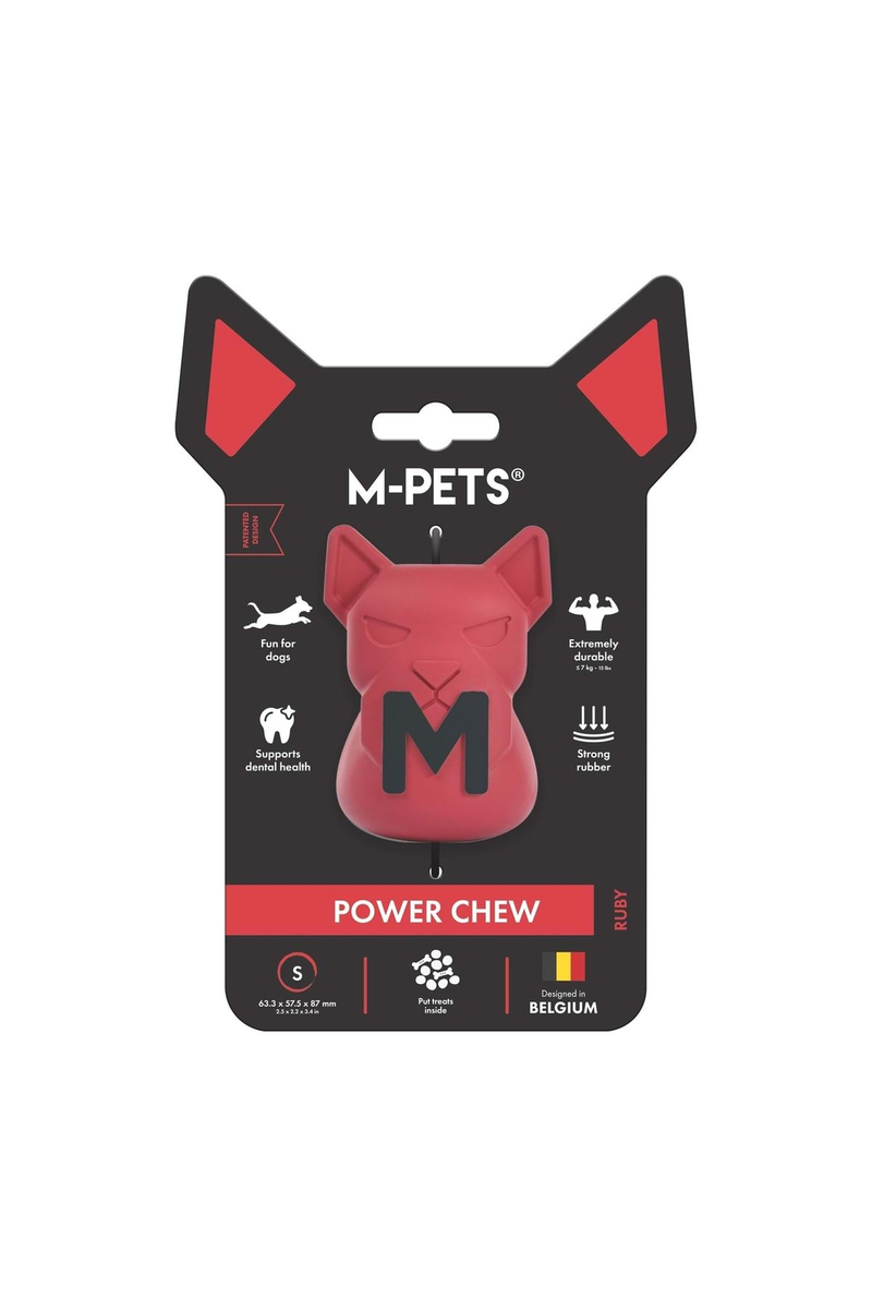 M-Pets Power Chew Kauçuk Köpek Ödül Oyuncağı Ruby (S)