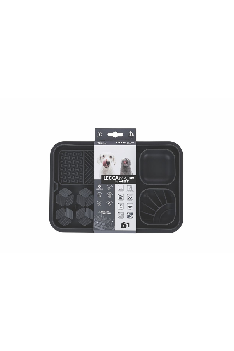 M-pets Lecca Pro Yavaş Beslenme Mat Siyah S