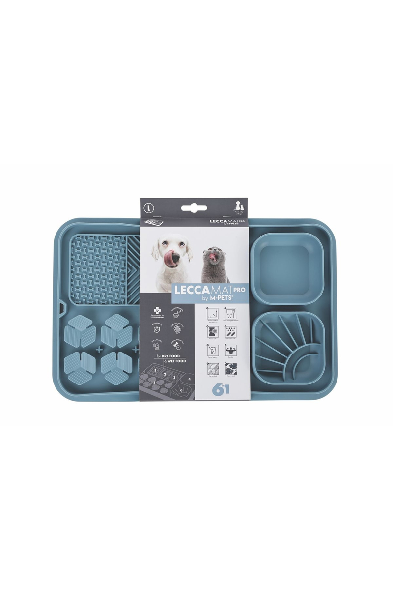 M-pets Lecca Pro Yavaş Beslenme Mat Mavi L