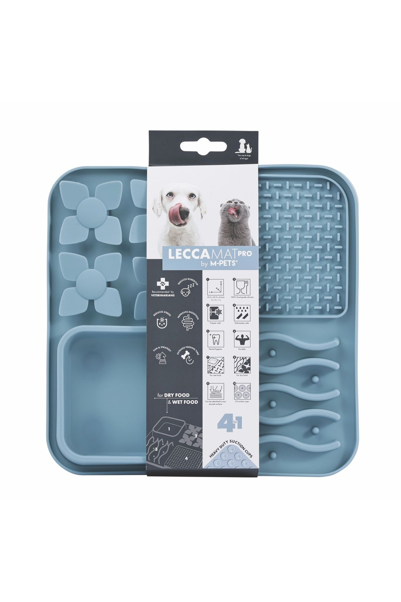 M-pets Lecca Pro Yavaş Beslenme Matı Mavi