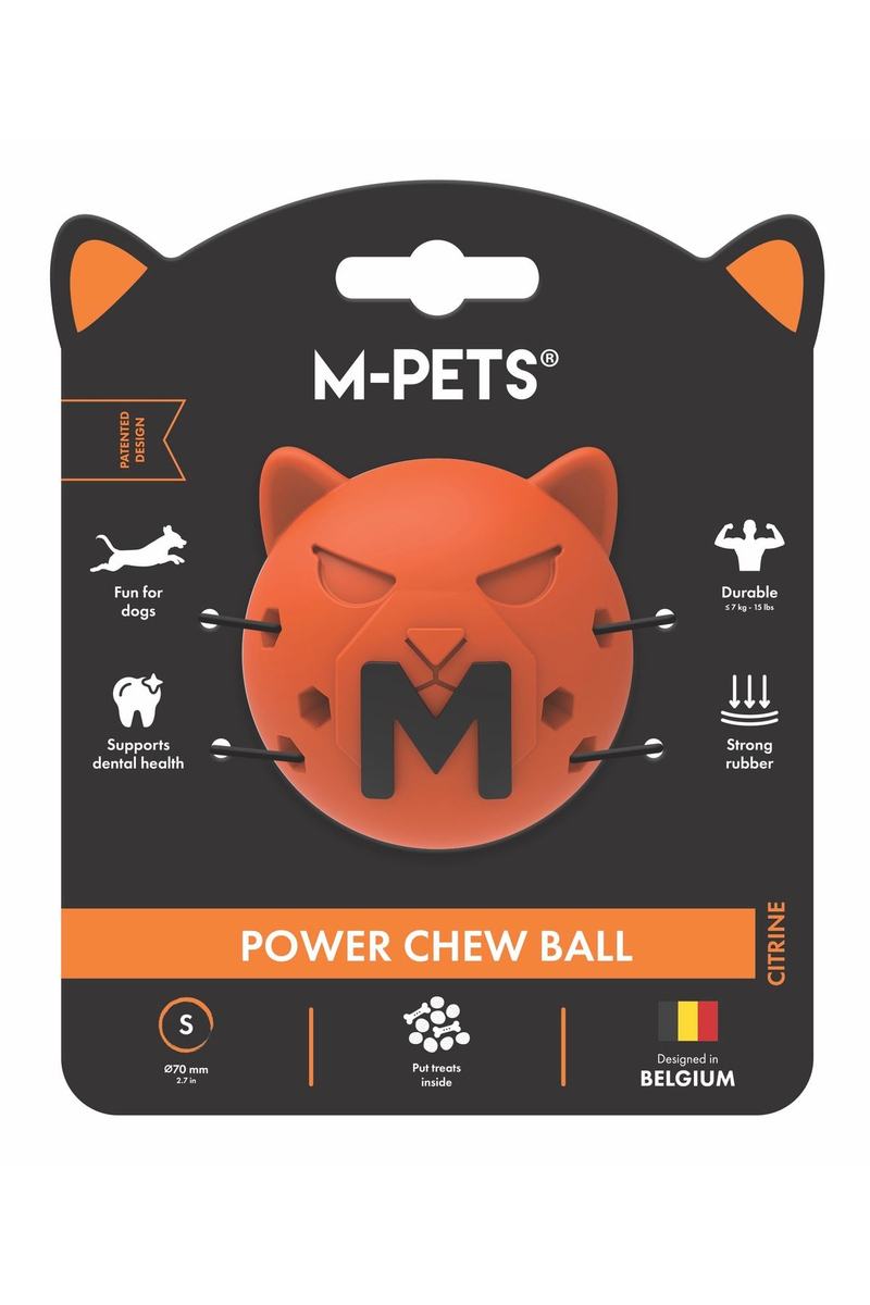 M-PETS Power Chew Ball Kauçuk Köpek Oyuncağı S