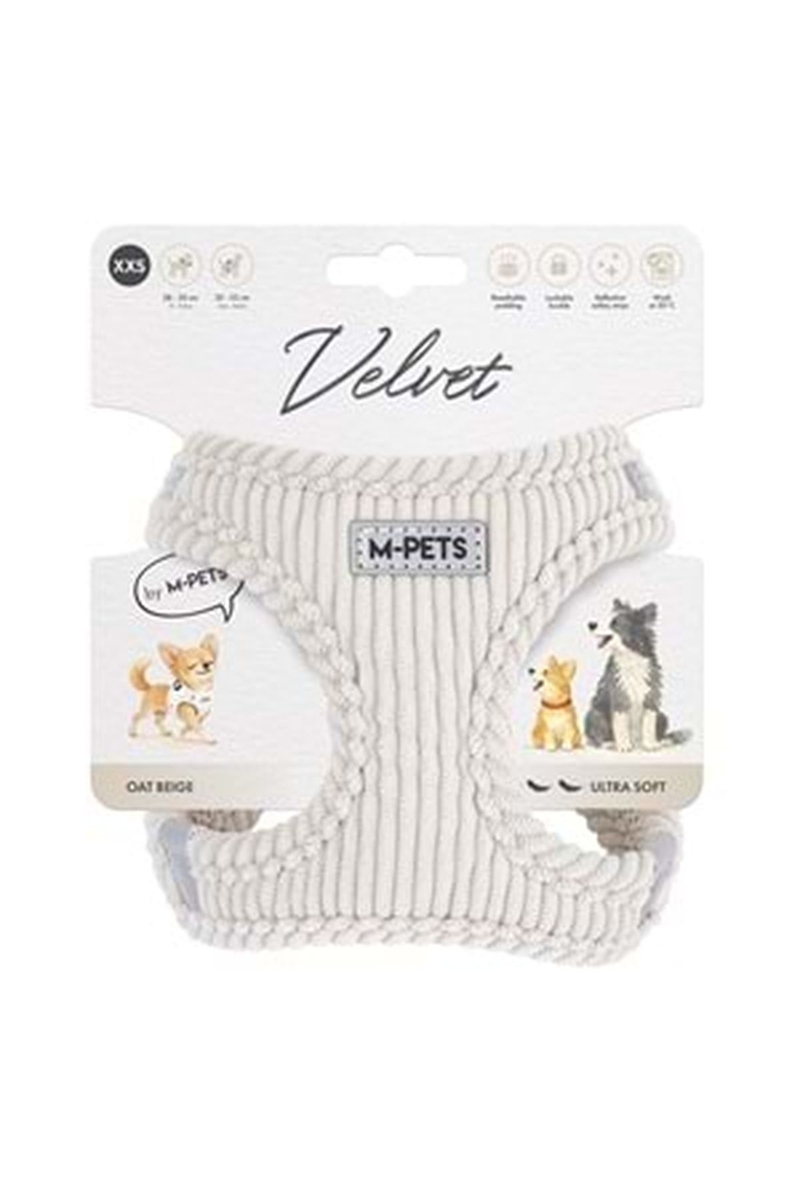 M-pets Velvet Dog Tasma Bej XXS