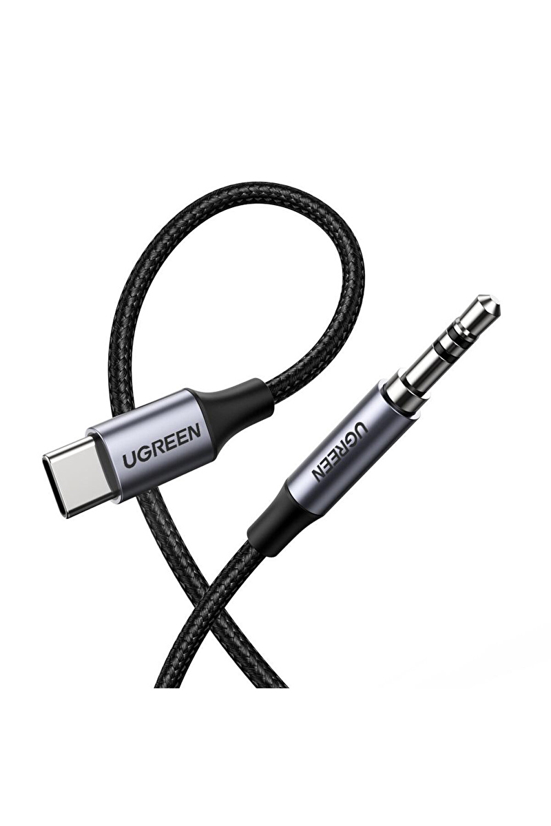 UGREEN USB-C Type-C Jak Aux Ses Kablosu 3.5mm Gümüş 30633