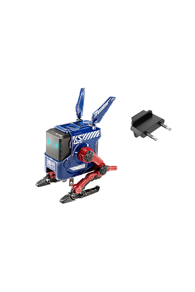 GravaStar Alpha65 Özel Seri Robot Figürlü 65W Hızlı Şarj Adaptörü Mavi