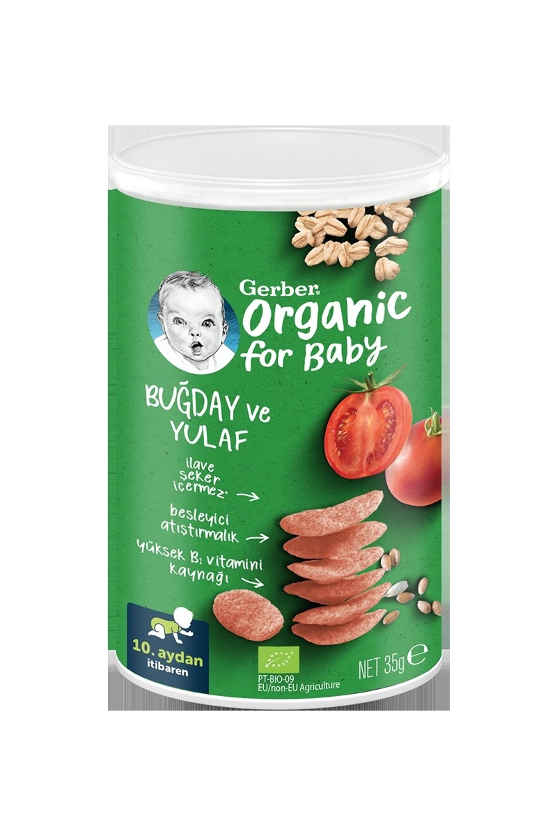 Gerber Organik Domatesli Havuçlu Soğanlı Atıştırmalık 35 g