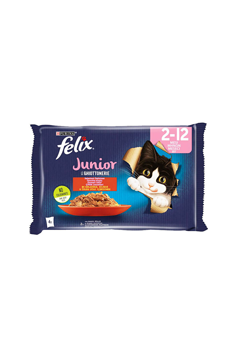 Felix Pouch Yavru Kedi 4x85g