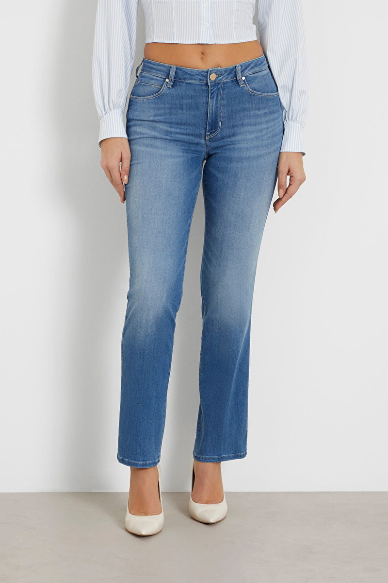 Guess Kadın Kot Pantolon W4GA15D5B42