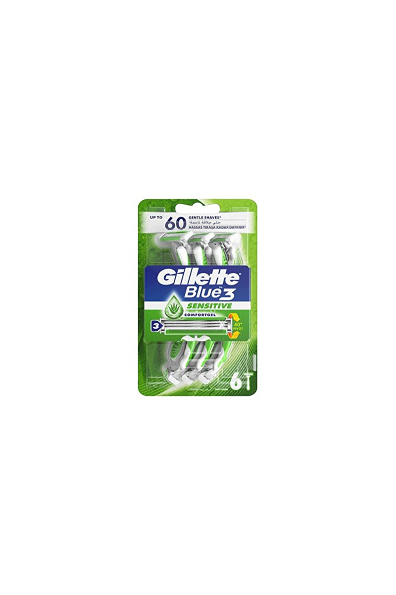 Gillette Blue3 Tıraş Bıçağı 6'lı Poşet