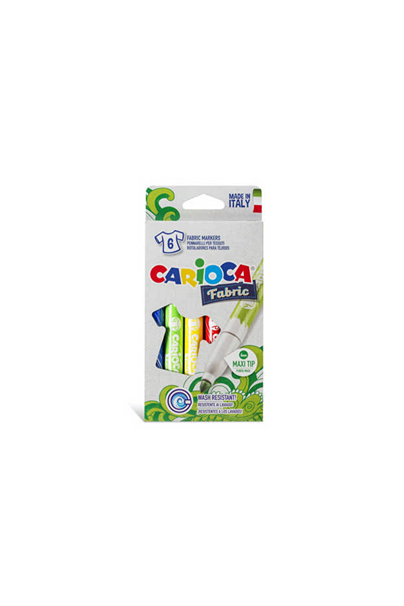 Carioca Keçeli Kumaş Boya Kalemi 6lı