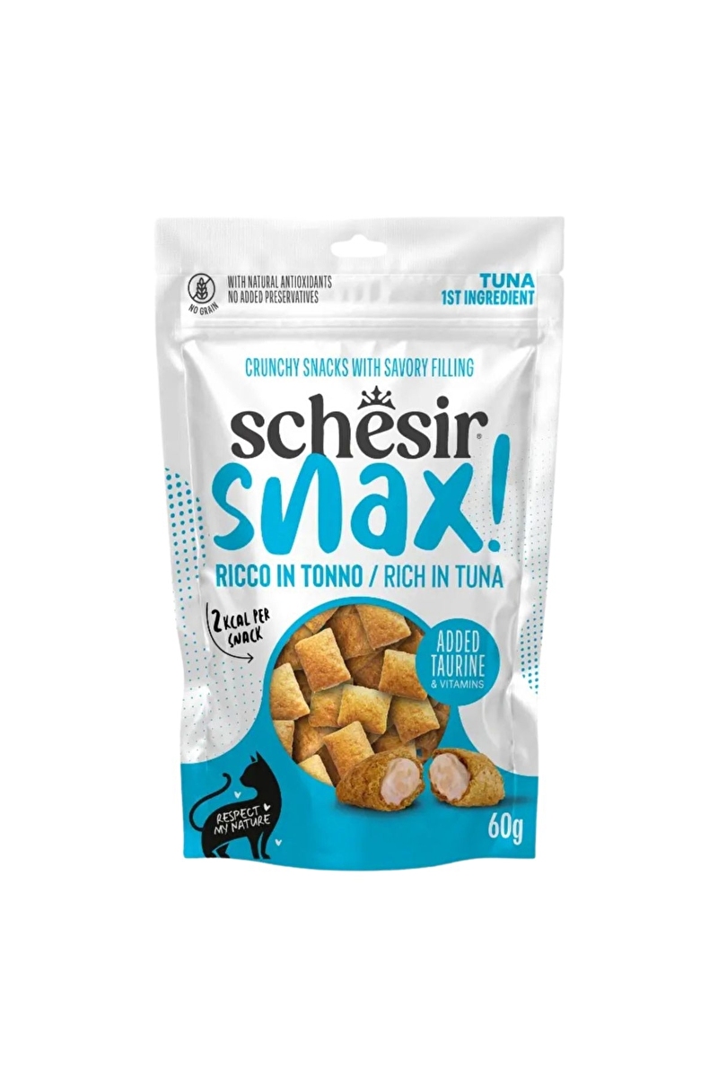 Schesir Snax Ton Balıklı Dolgulu Kedi Ödül Maması 60 g