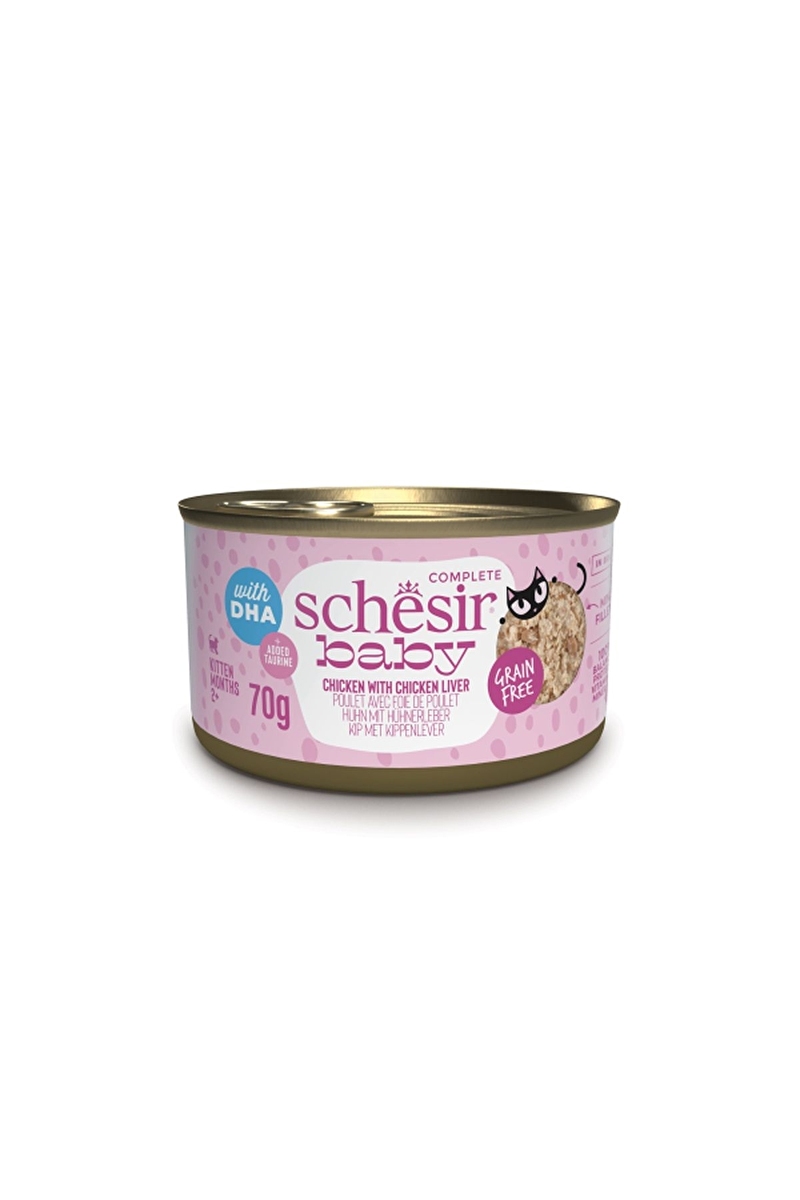 Schesir Baby Tavuk ile Tavuk Ciğeri Mus Konserve 12x70 g