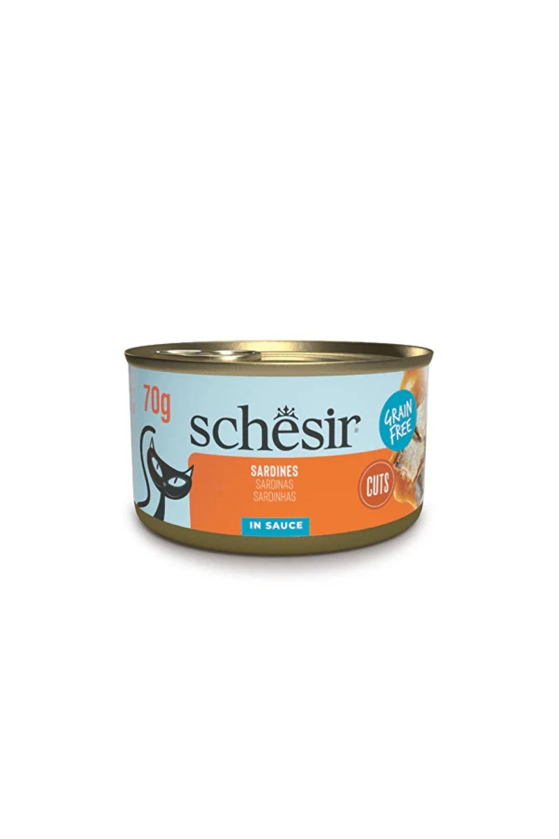 Schesir Tamamlayıcı Sardalyalı Sos İçinde Kedi Konservesi 70 g