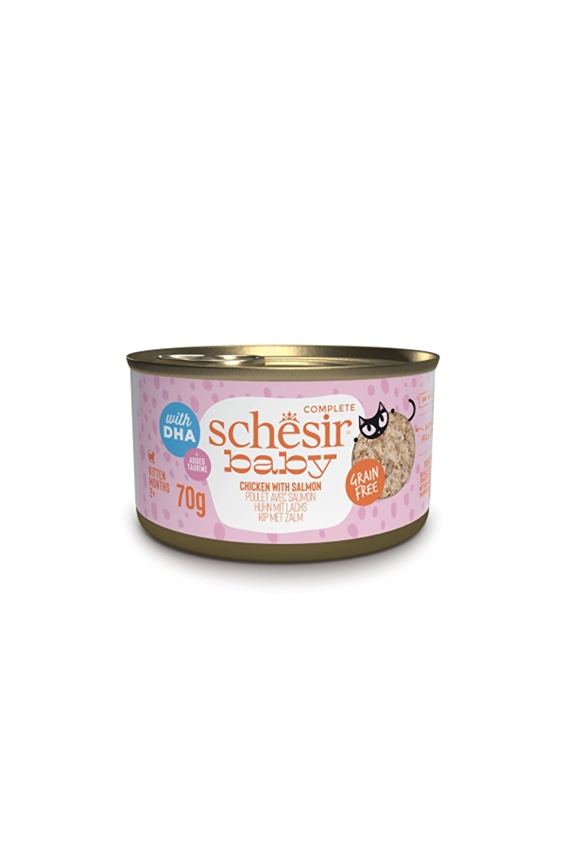 Schesir Baby Tavuk ile Somon Mus Konserve 12x70 g