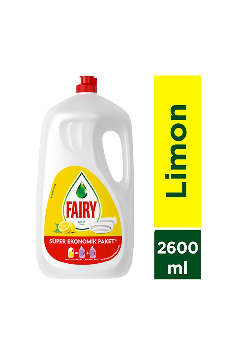Fairy Sıvı Bulaşık Deterjanı 2,6 l Limon
