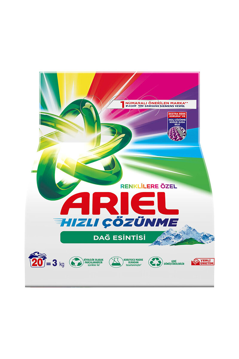 Ariel Çamaşır Deterjanı 3 kg Renkliler