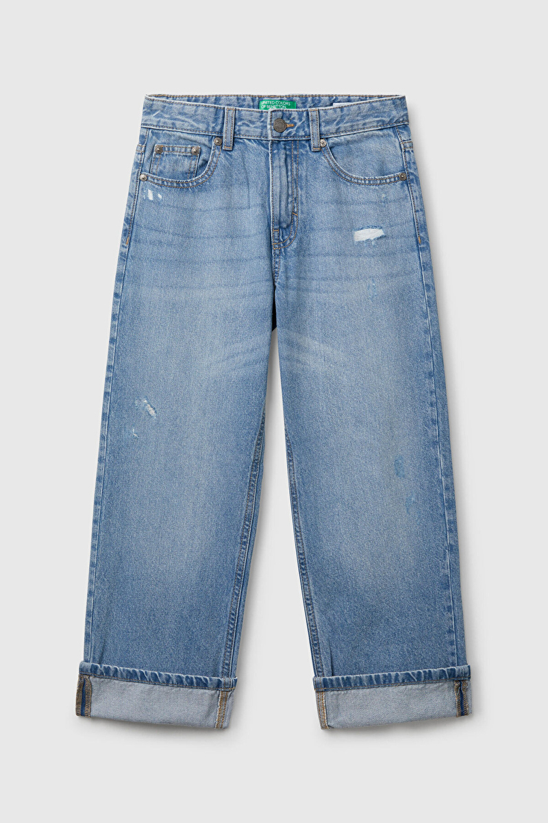 United Colors Of Benetton Erkek Çocuk Kot Pantolon 4DW2CE03Z-25Y