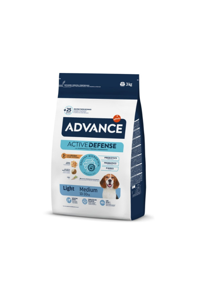 Advance Light Tavuklu ve Pirinçli Orta Irk Yetişkin Köpek Maması 3 kg