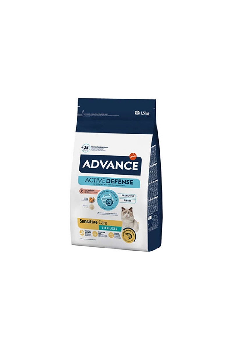Advance Sensitive Care Somonlu Kısırlaştırılmış Kedi Maması 1,5kg