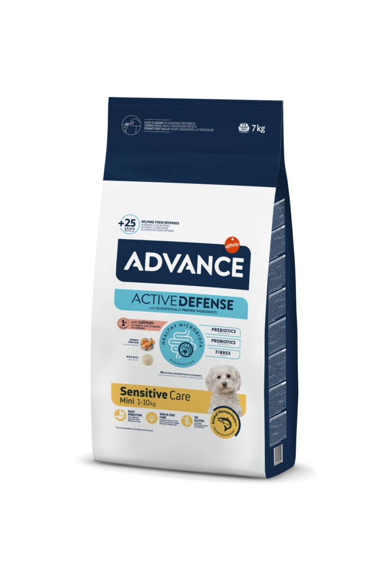 Advance Sensitive Care Somonlu Küçük Irk Yetişkin Köpek Maması 7 kg