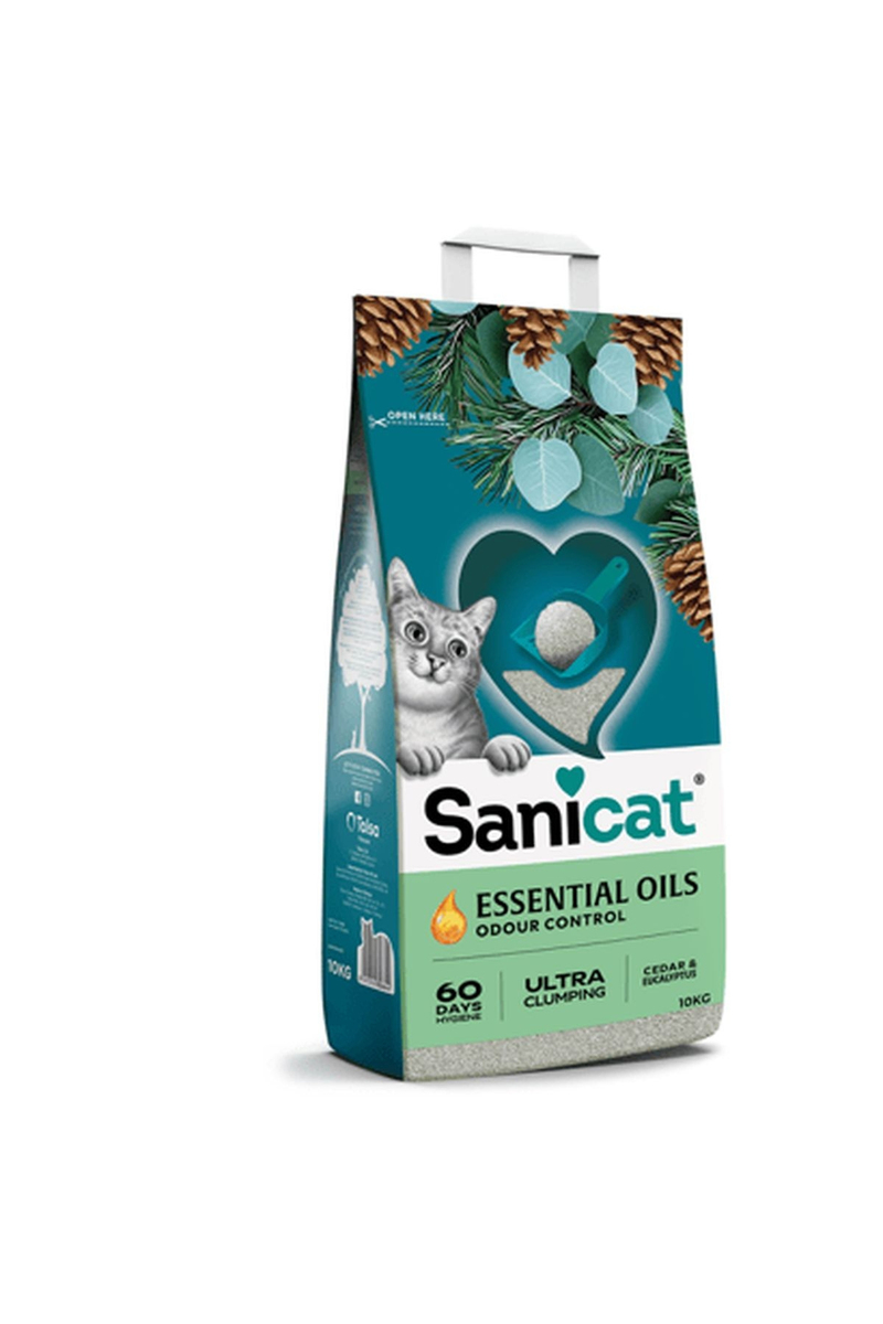 Sanicat Essential Oils Okaliptus Kokulu Kedi Kumu 10 kg