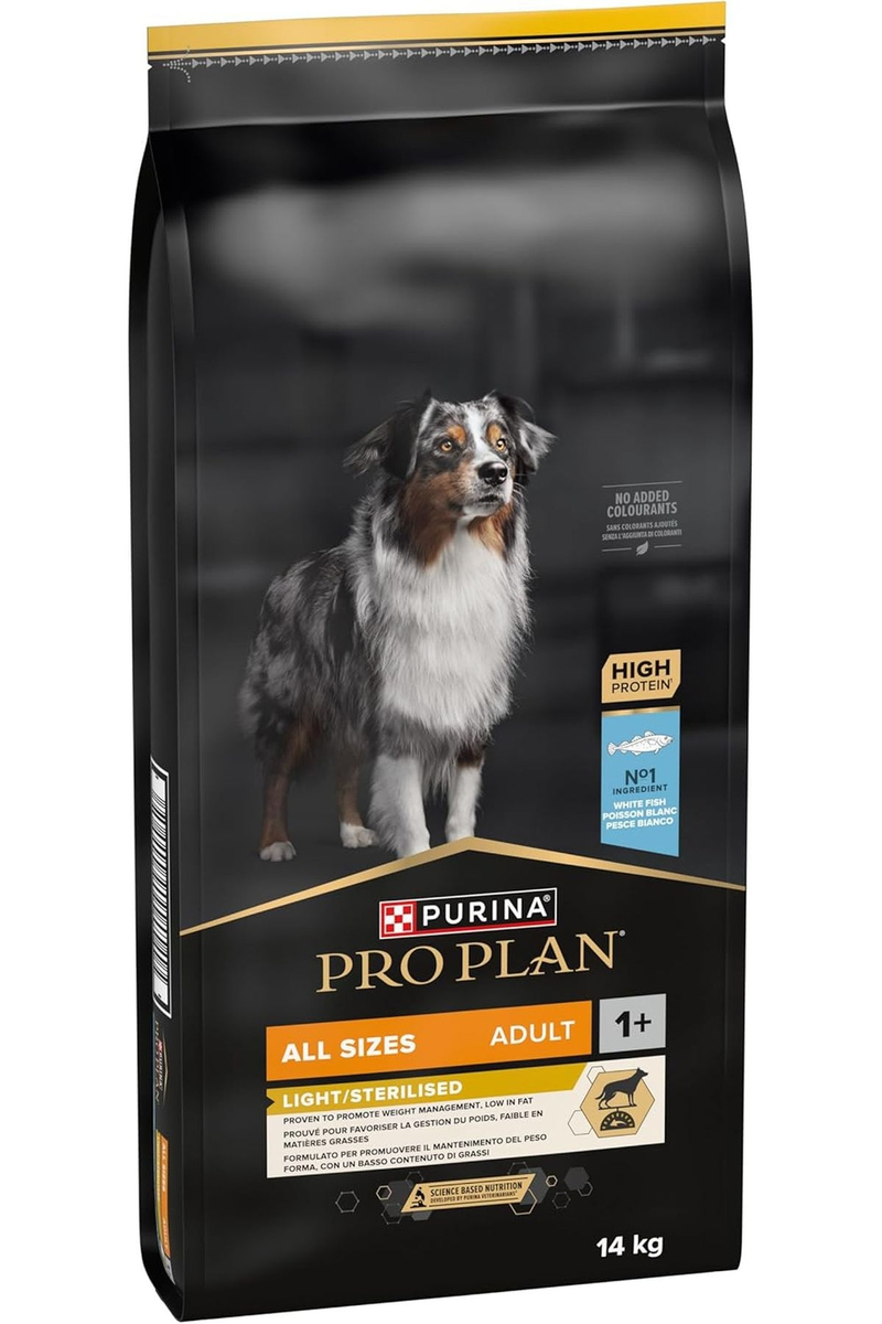 Purina Pro Plan Bütün Irklar Light Okyanus Balıklı Kısırlaştırılmış Yetişkin Köpek Maması 14 kg
