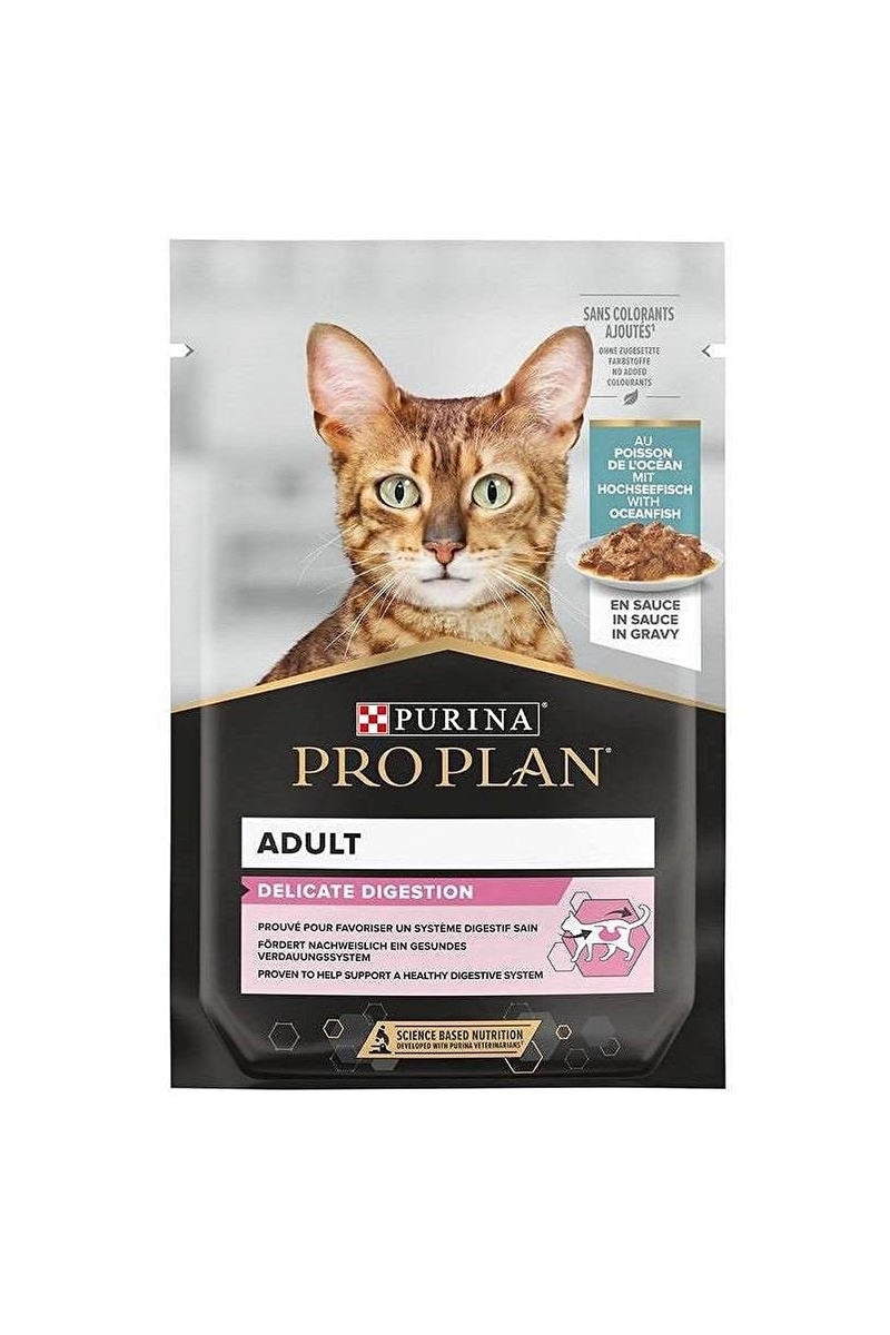 Pro Plan Sos İçinde Okyanus Balıklı Yetişkin Kedi Maması 85g