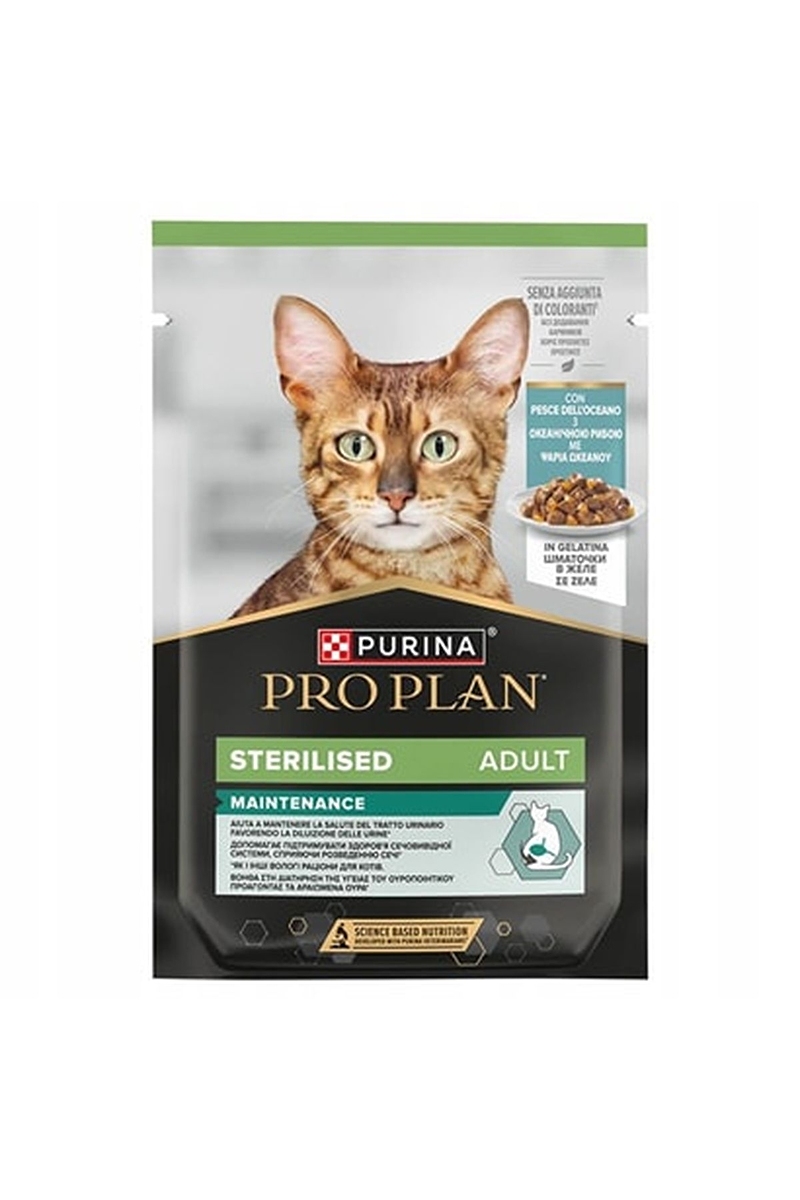 Pro Plan Sos İçinde Okyanus Balıklı Kısırlaştırılmış Kedi Yaş Maması 85g