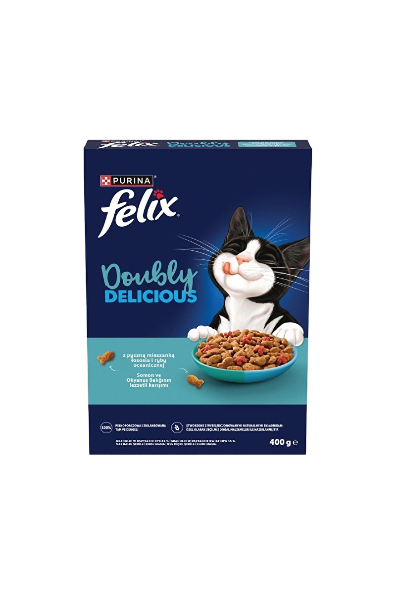 Felix Doubly Delicious Çifte Lezzet Kuru Kedi Maması Balıklı 400g