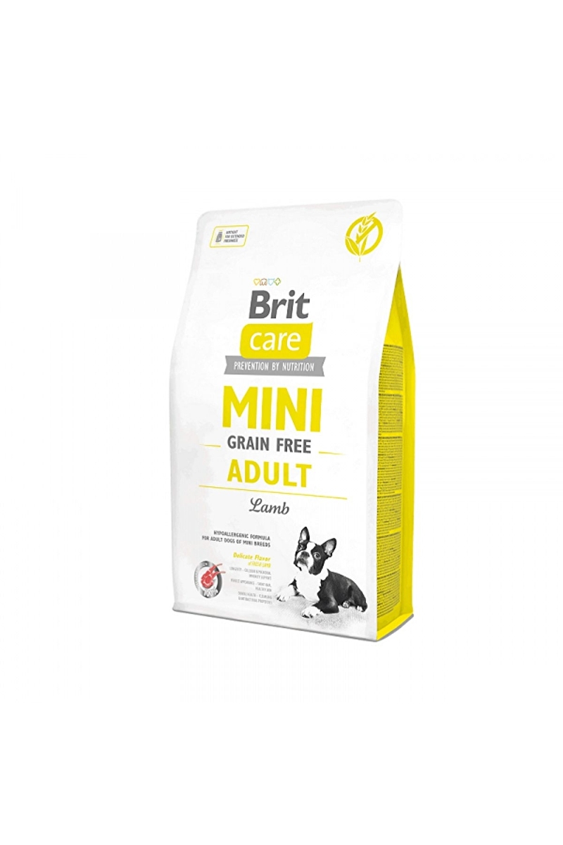 Brit Care Mini Irk Yetişkin Köpekler İçin, Tahılsız, Hipoalerjenik Kuzu Etli Kuru Mama 2 kg