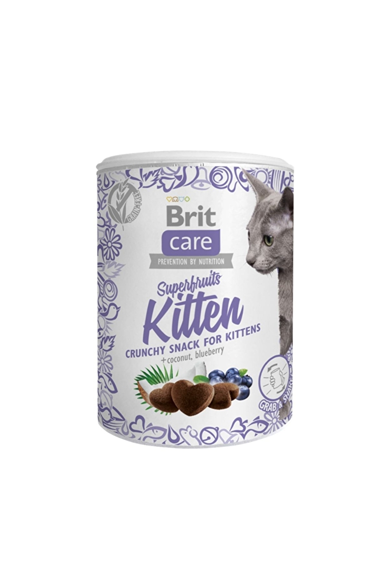 Brit Care Hindistan Cevizli Ve Yabanmersinli, Tahılsız, Kıtır Yavru Kedi Ödülü 100 gr