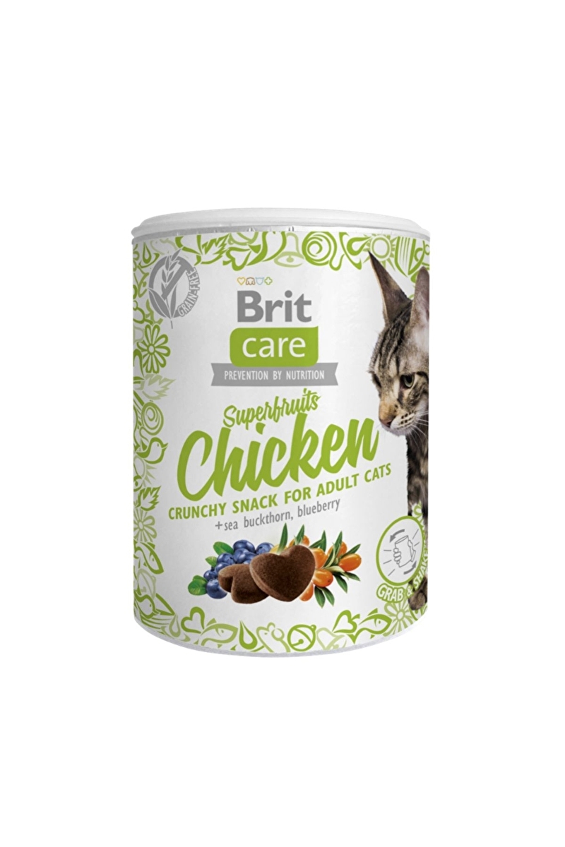 Brit Care Deniz İğdesi Ve Yabanmersinli, Tahılsız, Tavuklu, Kıtır Kedi Ödülü 100 gr