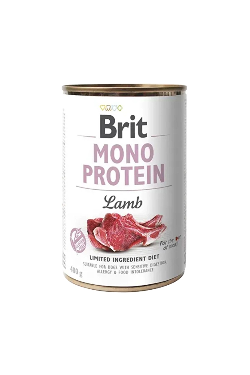 Brit Care Mono Protein, Köpekler için Kuzu Etli Yaş Mama 400 gr