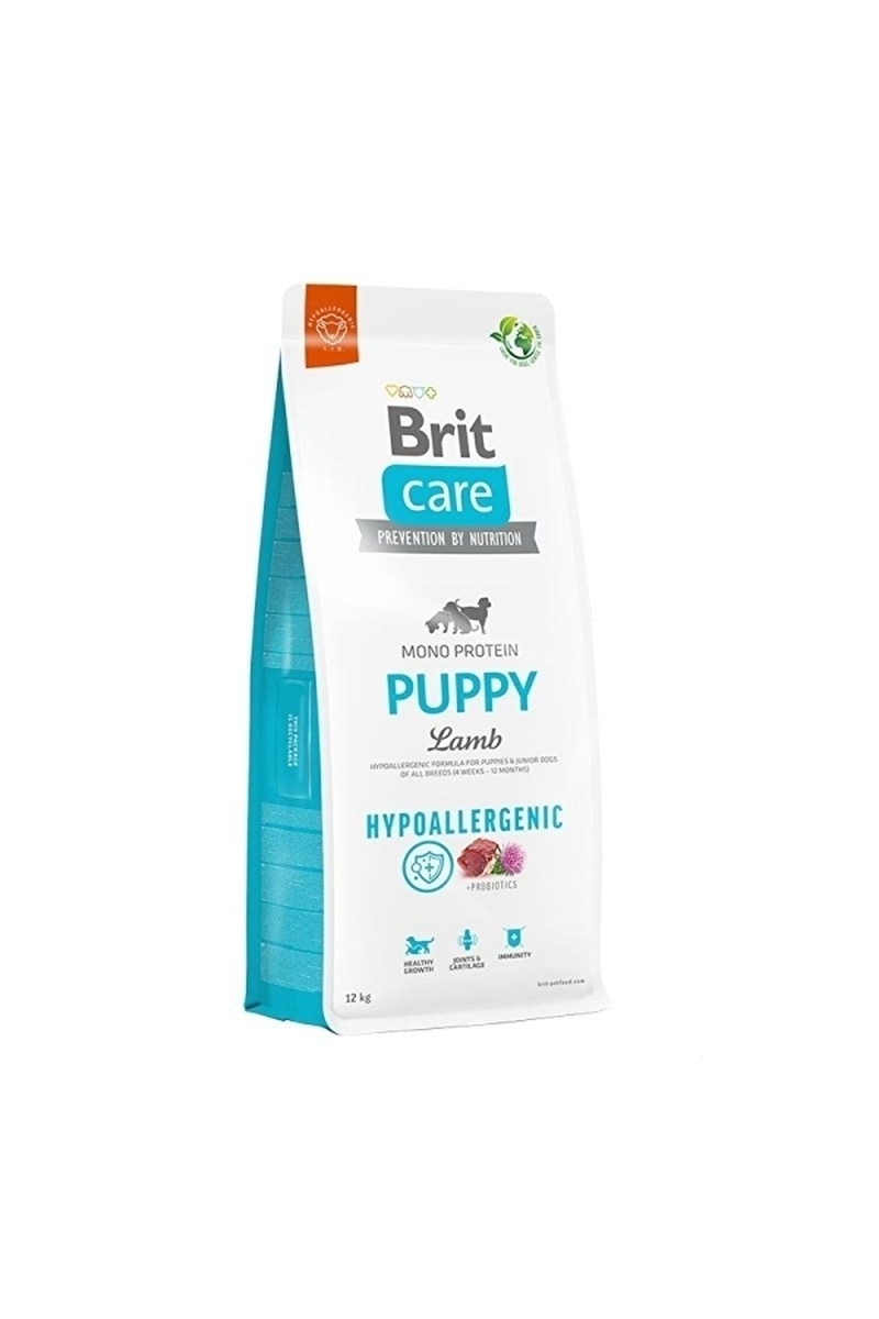 Brit Care Yavru Köpekler İçin Tek Proteinli, Hipoalerjenik, Kuzu Etli Kuru Mama 12 kg