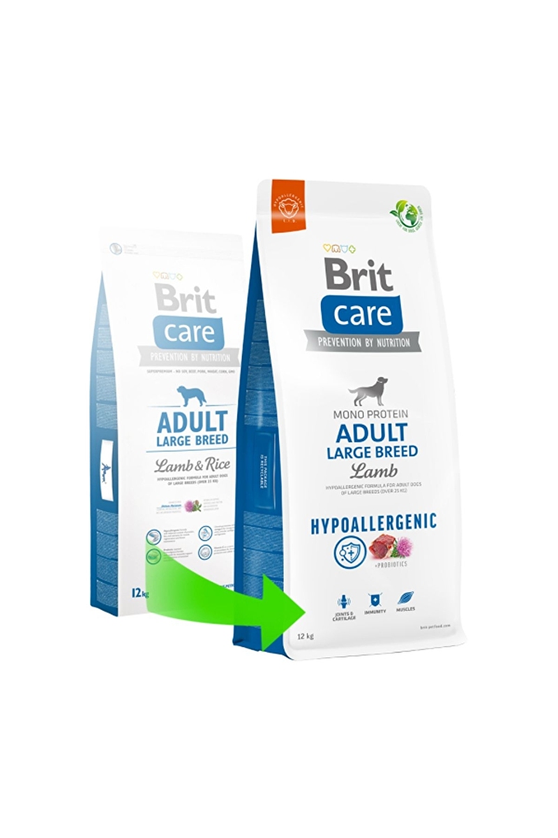 Brit Care Yetişkin Köpekler İçin, Tek Proteinli, Hipoalerjenik, Kuzu Etli Kuru Mama 12 kg